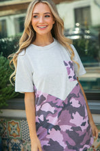 Load image into Gallery viewer, Plum &amp; Brown Leopard Chevron Terry Pocketed Top
