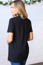 Load image into Gallery viewer, Black Cotton HOWDY DARLING Graphic Tee
