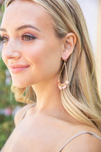 Load image into Gallery viewer, Blush Chandelier Fringe Teardrop Dangle Earrings
