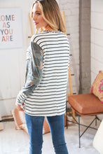 Load image into Gallery viewer, Leopard &amp; Camo Asymmetrical Chevron Outseam Top
