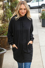 Load image into Gallery viewer, Black Cashmere Feel Oversized Turtleneck Dress
