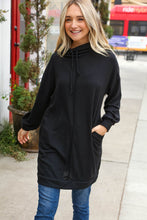 Load image into Gallery viewer, Black Cashmere Feel Oversized Turtleneck Dress
