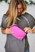 Load image into Gallery viewer, Hot Pink Nylon Zipper Buckle Belt Sling

