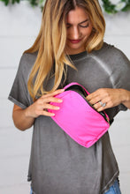 Load image into Gallery viewer, Hot Pink Nylon Zipper Buckle Belt Sling
