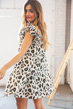 Load image into Gallery viewer, Animal Print Tiered Ruffle Frill Short Sleeve Dress
