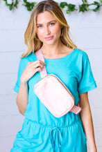 Load image into Gallery viewer, Blush Nylon Zipper Buckle Belt Sling
