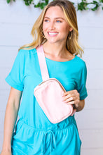 Load image into Gallery viewer, Blush Nylon Zipper Buckle Belt Sling

