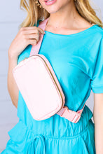 Load image into Gallery viewer, Blush Nylon Zipper Buckle Belt Sling
