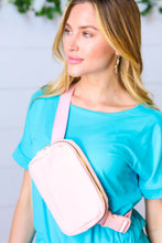 Load image into Gallery viewer, Blush Nylon Zipper Buckle Belt Sling

