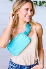 Load image into Gallery viewer, Electric Blue Nylon Zipper Buckle Belt Sling
