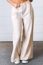 Load image into Gallery viewer, Taupe Wide Leg Linen Pants
