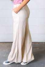 Load image into Gallery viewer, Taupe Wide Leg Linen Pants
