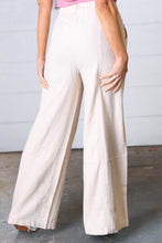 Load image into Gallery viewer, Taupe Wide Leg Linen Pants
