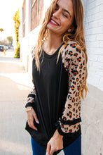 Load image into Gallery viewer, Animal Print Double Ruffle Sleeve Knit Pullover
