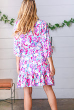 Load image into Gallery viewer, Liliac Floral Babydoll Ruffle Capped Sleeve Dress
