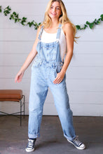 Load image into Gallery viewer, Light Medium Denim Overalls
