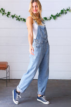 Load image into Gallery viewer, Light Medium Denim Overalls
