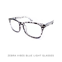 Load image into Gallery viewer, Zebra Vibes Blue Light Glasses
