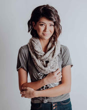 Load image into Gallery viewer, My Heathered Tan Infinity Knit Scarf
