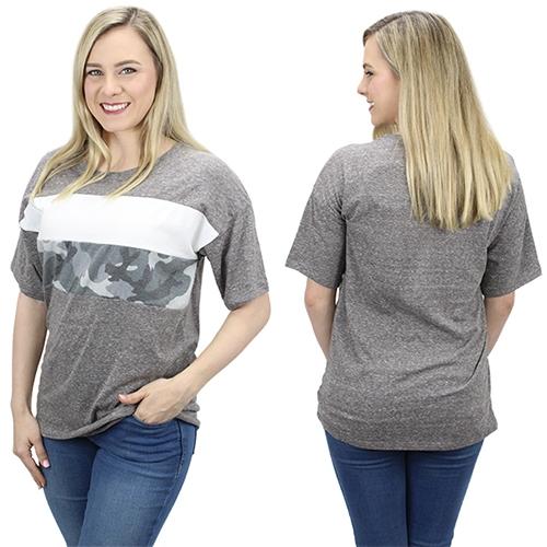Pave Your Own Way Top in Gray