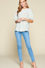 Load image into Gallery viewer, Floral Vibes Eyelet Top
