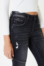 Load image into Gallery viewer, Drive Me Wild KanCan Black Moto Jeans
