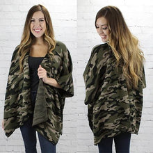 Load image into Gallery viewer, Cloaked in Camo Cardigan
