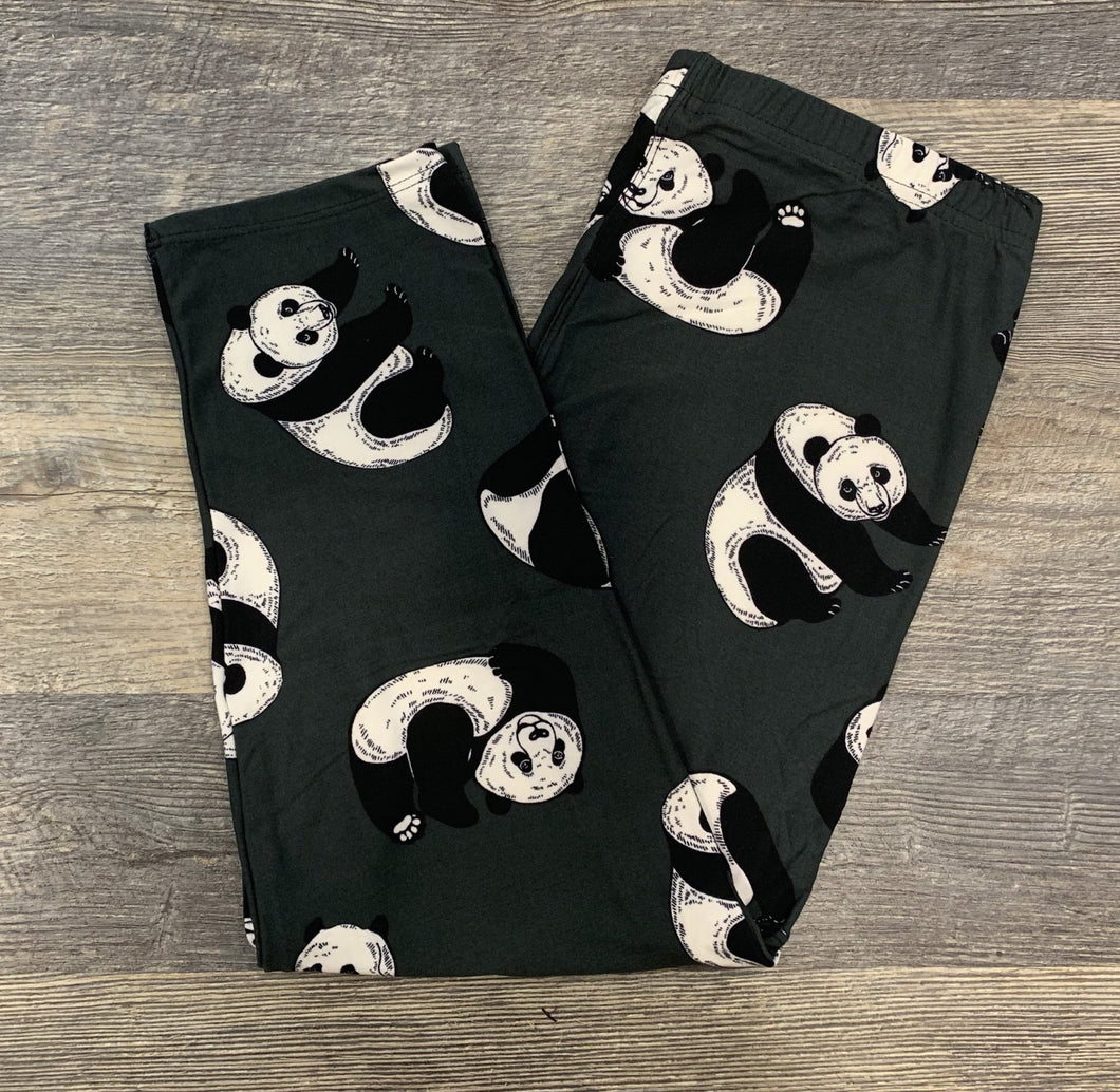 Playful Panda Capri Leggings