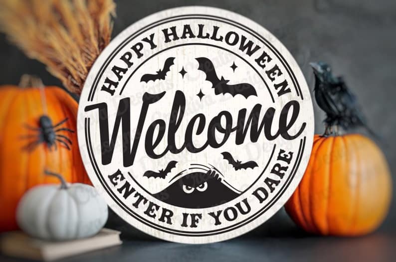 Halloween Welome sign