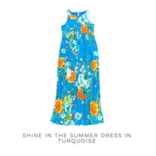 Load image into Gallery viewer, Shine in the Summer Dress in Turquoise
