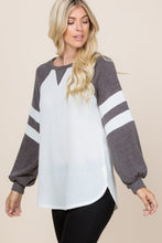 Load image into Gallery viewer, All For One Varsity Stripe Top

