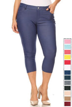 Load image into Gallery viewer, My Perfect Capri Jeggings in Denim Blue
