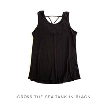 Load image into Gallery viewer, Cross the Seas Tank in Black
