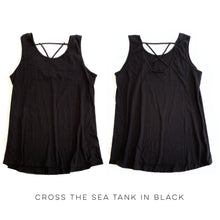 Load image into Gallery viewer, Cross the Seas Tank in Black
