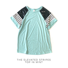 Load image into Gallery viewer, The Elevated Stripes Top in Mint
