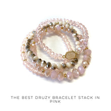 Load image into Gallery viewer, The Best Druzy Bracelet Stack in Pink
