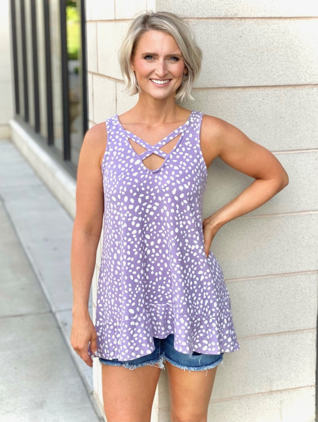 High Expectations Tank in Lavender