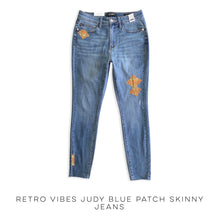 Load image into Gallery viewer, Retro Vibes Judy Blue Patch Skinny Jeans
