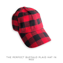 Load image into Gallery viewer, The Perfect Buffalo Plaid Hat in Red
