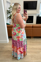 Load image into Gallery viewer, I&#39;m Just a Girl Mixed Print Maxi Dress
