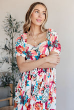 Load image into Gallery viewer, Let Me Frolic Balloon Sleeve Floral Dress
