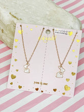 Load image into Gallery viewer, PREORDER: Love Bunny Enamel Necklace Set
