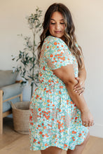 Load image into Gallery viewer, Mint Fields Forever Floral Dress
