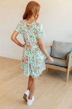 Load image into Gallery viewer, Mint Fields Forever Floral Dress
