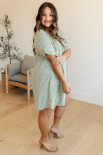 Load image into Gallery viewer, Rodeo Lights Dolman Sleeve Dress in Green Floral
