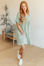 Load image into Gallery viewer, Rodeo Lights Dolman Sleeve Dress in Green Floral
