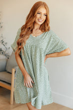 Load image into Gallery viewer, Rodeo Lights Dolman Sleeve Dress in Green Floral
