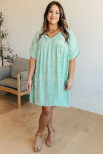 Load image into Gallery viewer, Rodeo Lights Dolman Sleeve Dress in Mint Floral
