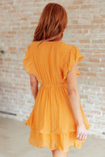 Load image into Gallery viewer, Stuck in My Head Tiered Dress in Orange
