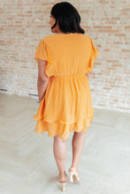 Load image into Gallery viewer, Stuck in My Head Tiered Dress in Orange
